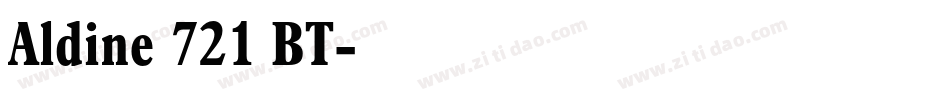 Aldine 721 BT字体转换